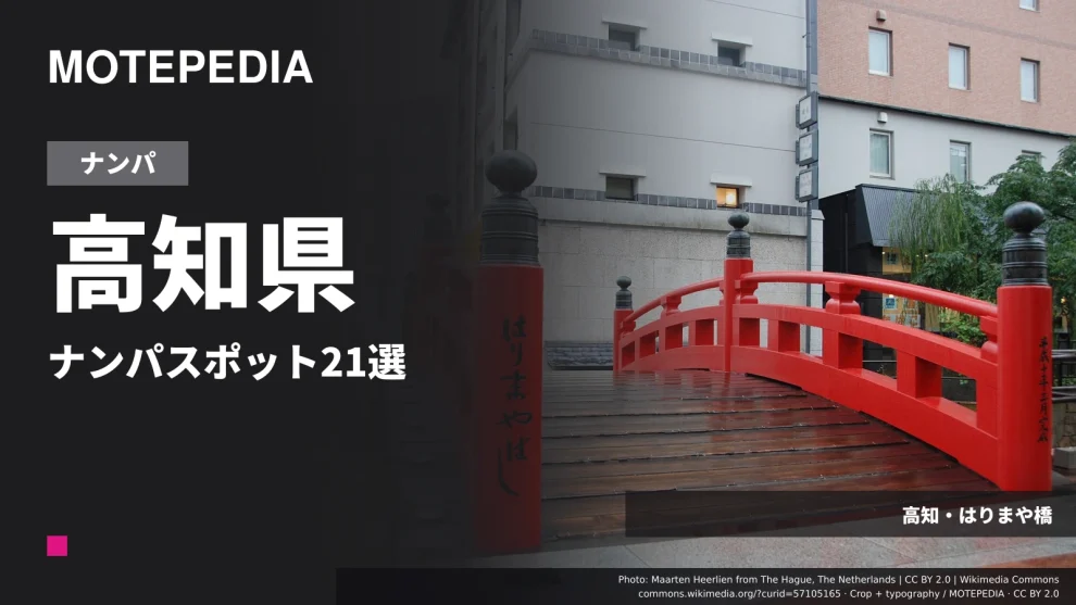 高知・はりまや橋の実写真を使った「高知県 ナンパスポット21選」のアイキャッチ
