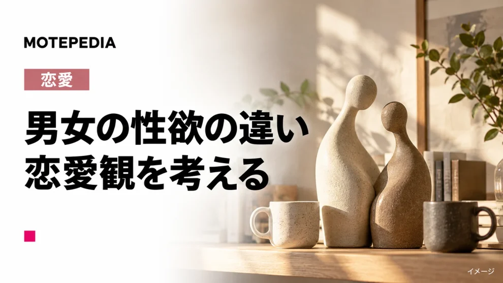 男女の性欲の違い。恋愛観を考えるのイメージ