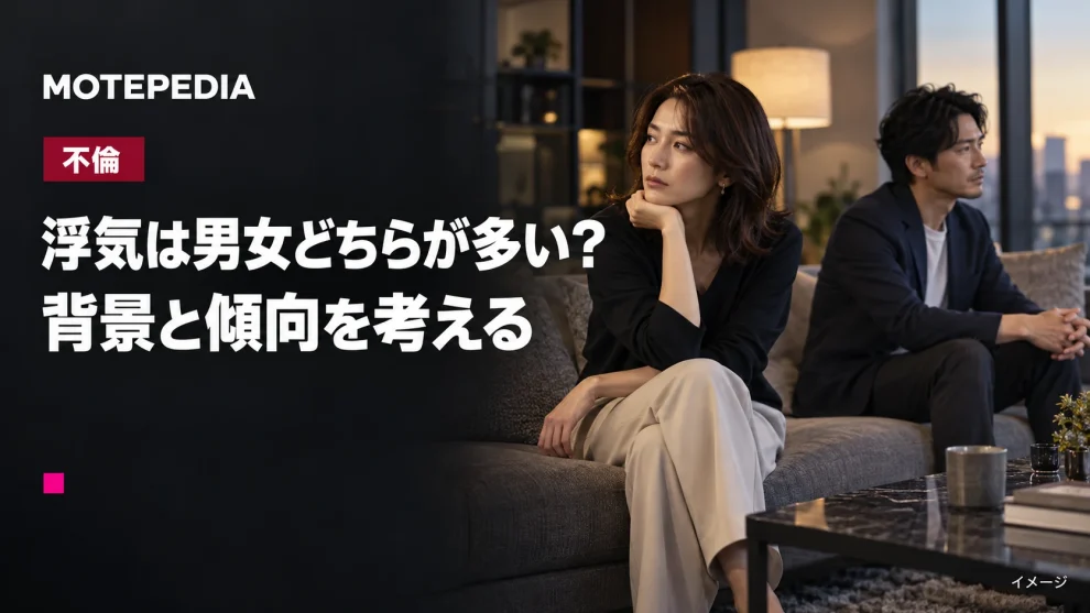浮気は男性と女性どちらが多い？調査結果と背景を考察