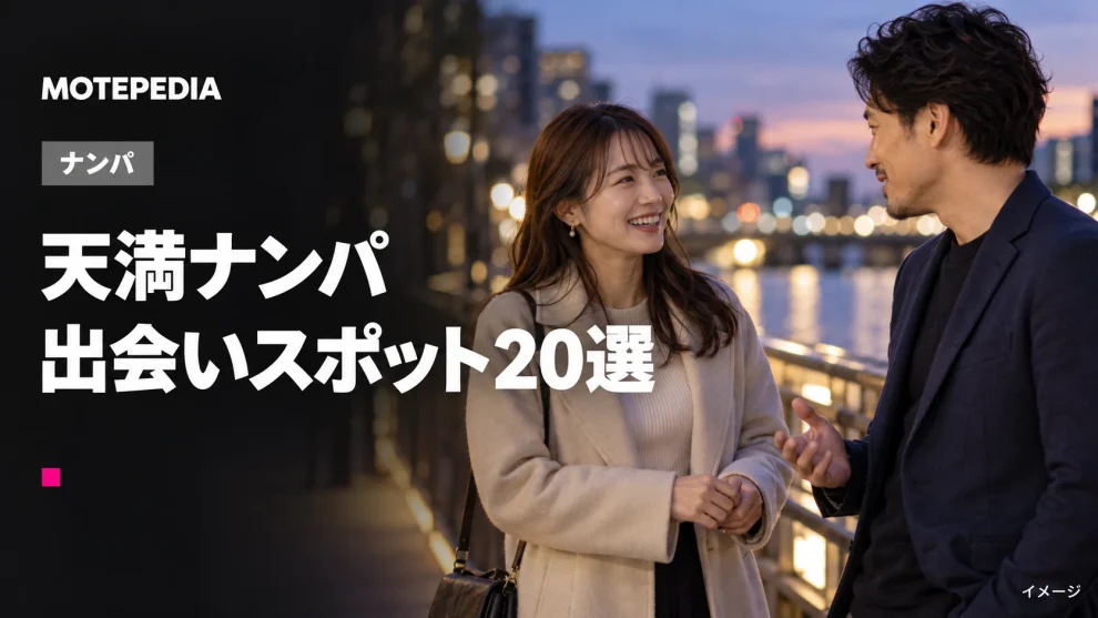 天満ナンパ。出会いスポット20選。イメージ画像。