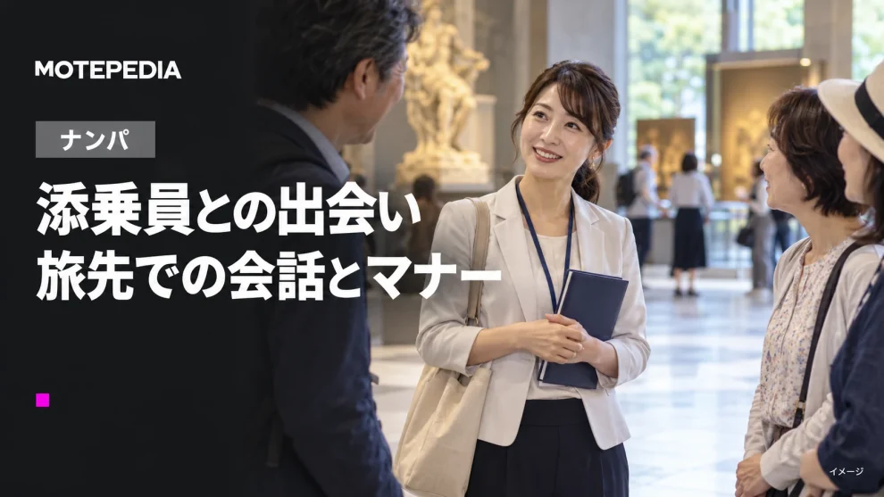 ツアーコンダクターに一目惚れ！旅先で出会った添乗員をナンパする方法