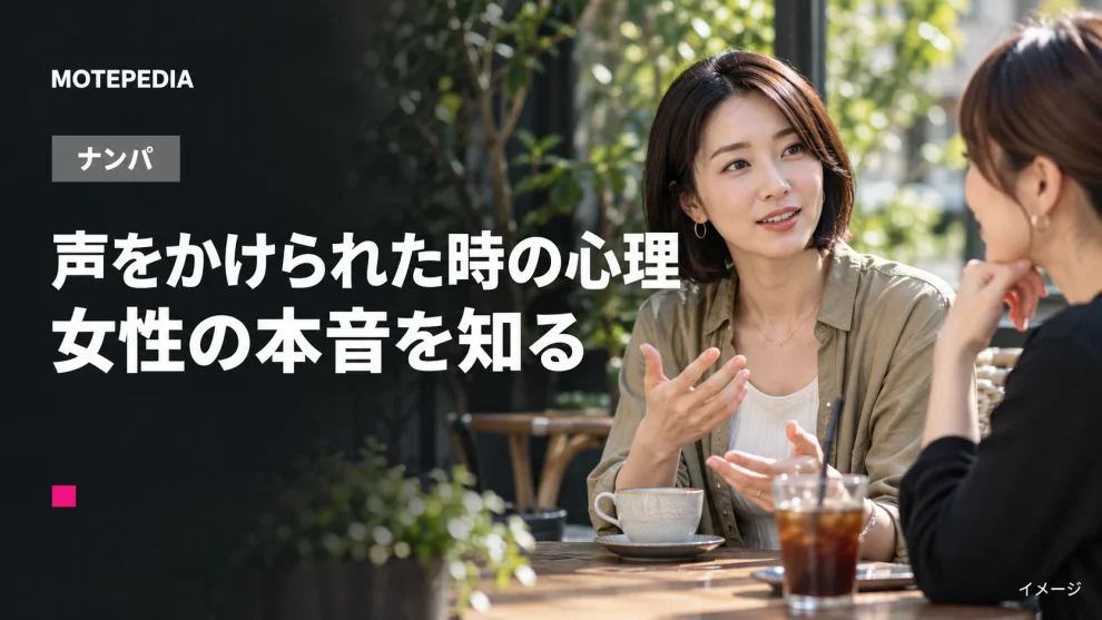 声をかけられた時の心理。女性の本音を知るのイメージ