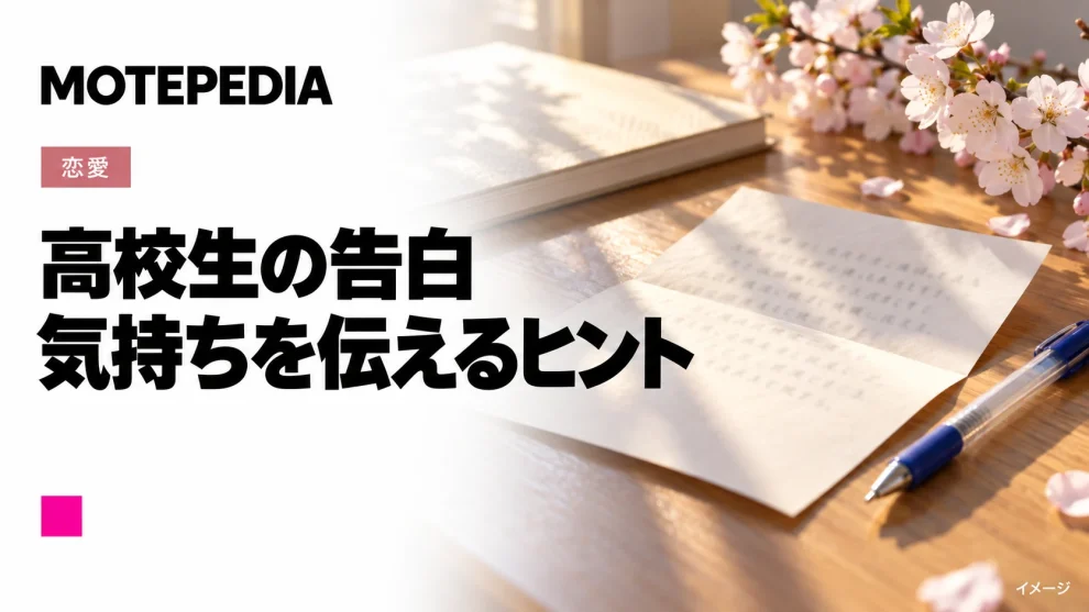 高校生の告白。気持ちを伝えるヒントのイメージ