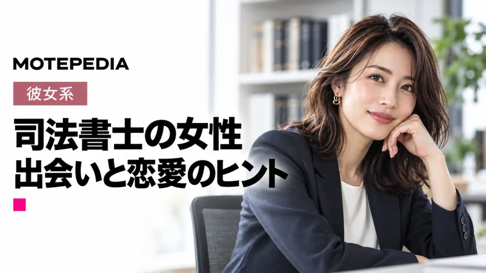 司法書士の女性。出会いと恋愛のヒント。モテペディアのアイキャッチ画像。