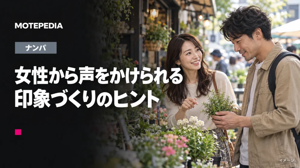 女性から声をかけられる。印象づくりのヒントのイメージ