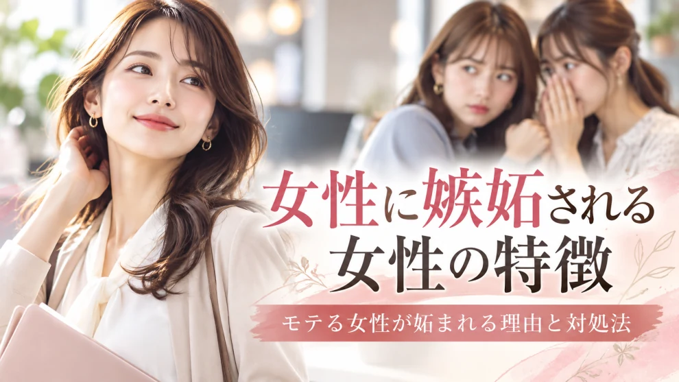 女性に嫉妬される女性の特徴と対処法をテーマにしたイメージ