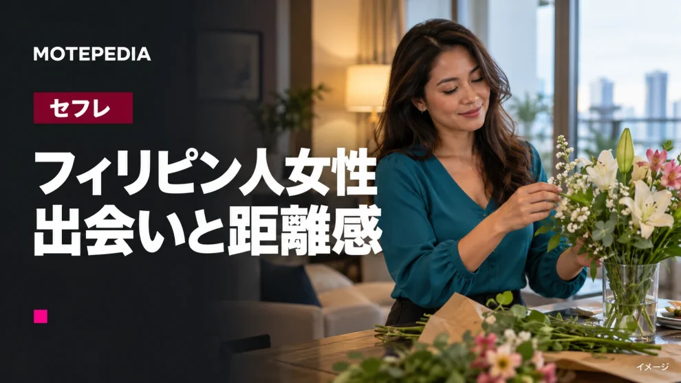 フィリピン人女性。出会いと距離感のイメージ