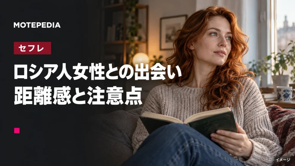 ロシア人女性との出会い。距離感と注意点のイメージ