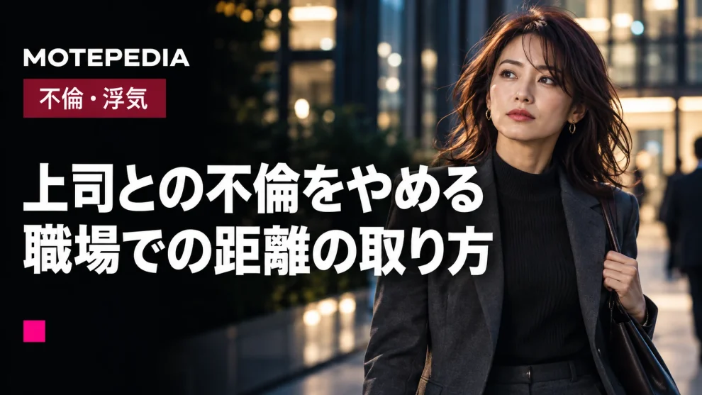 上司との不倫のやめ方｜職場で関係を終わらせる際の注意点と距離の取り方