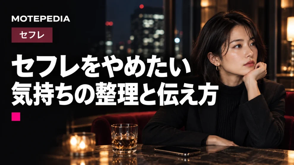 辛い関係にさようなら！セフレをやめるべき理由と具体的な方法