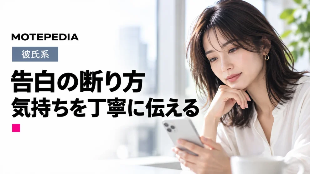 スマート女子はこうする！ カドが立たない告白の断り方
