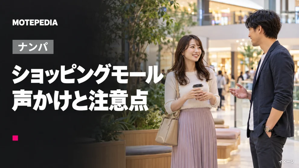 ショッピングモール。声かけと注意点のイメージ