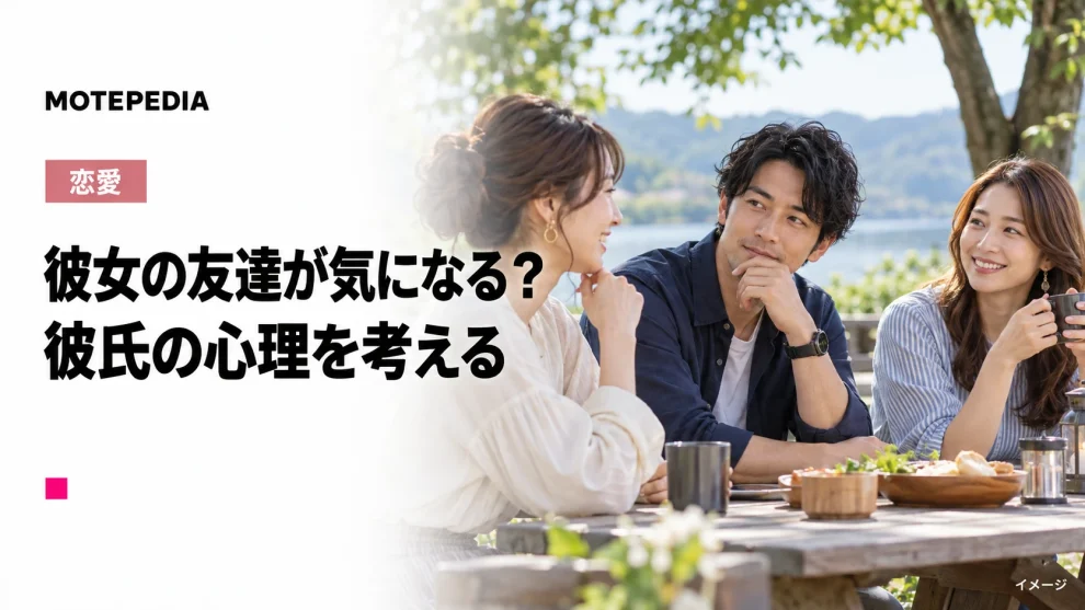 彼女の友達が気になる?。彼氏の心理を考えるのイメージ