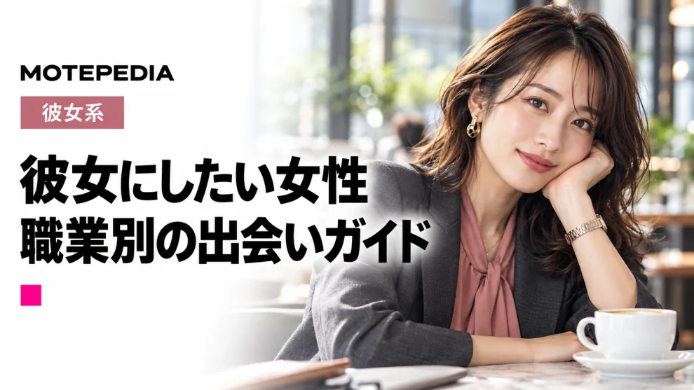 彼女にしたい女性。職業別の出会いガイド。モテペディアのアイキャッチ画像。